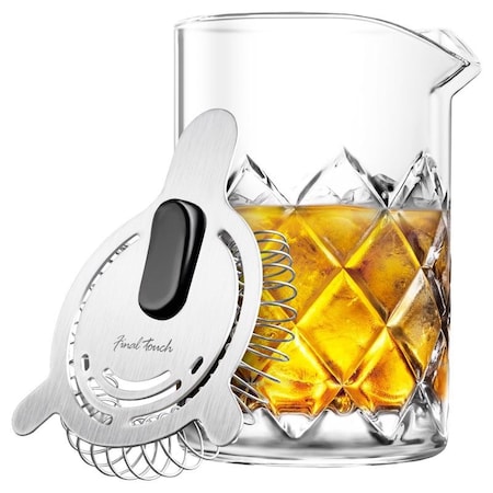 Final Touch Final Touch 13.5 oz Clear/Silver Glass/Stainless Steel Pitcher GMP110